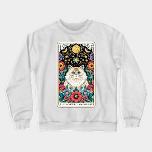 Norwegian Forest Tarot Card Crewneck Sweatshirt